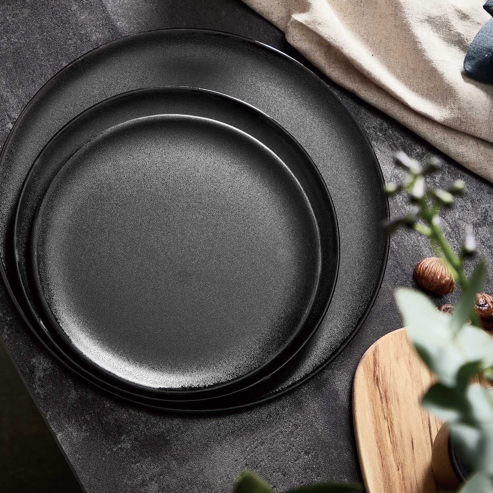 RAW dessert plate | Titanium Black