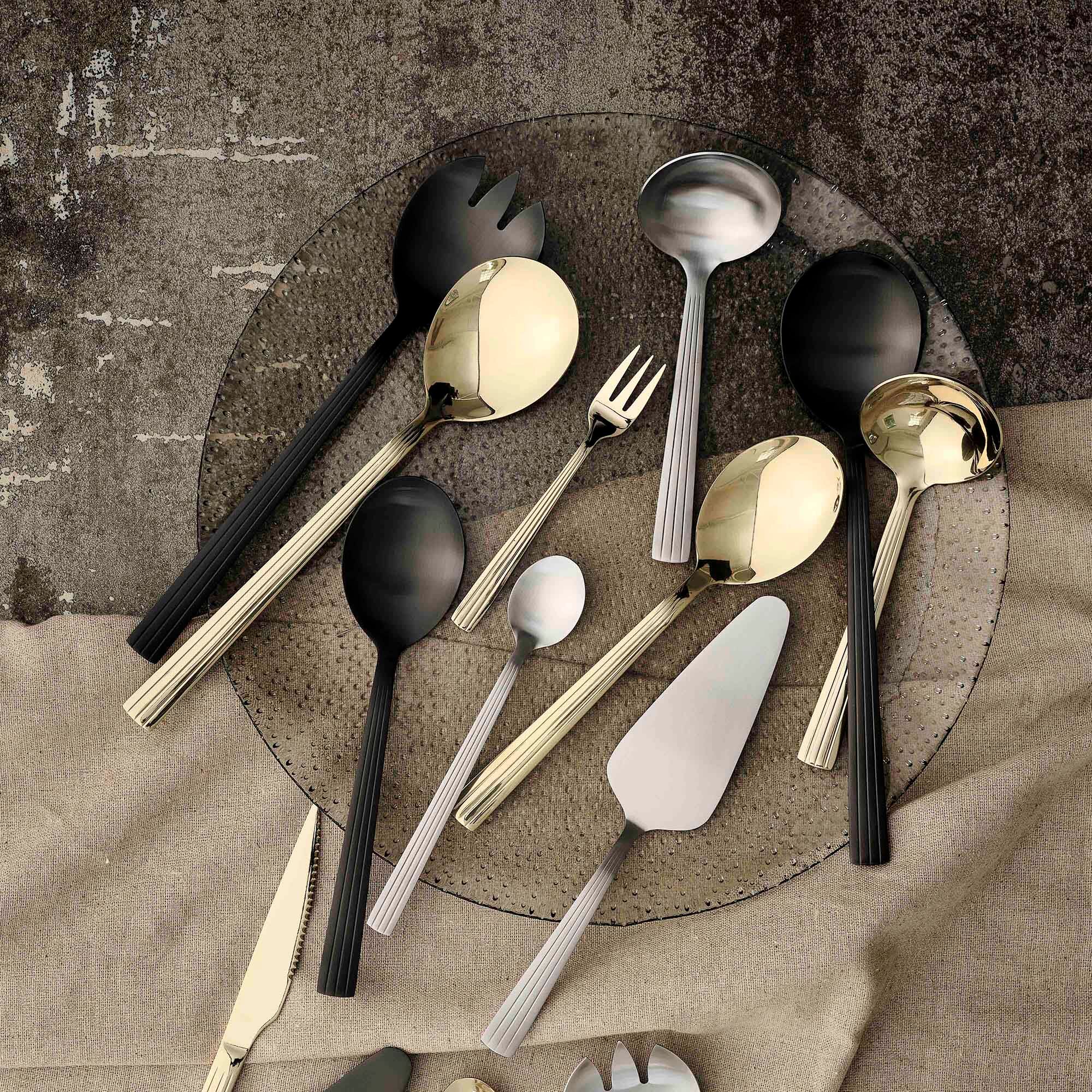 RAW sauce and potato spoon 2 parts | Matte Steel