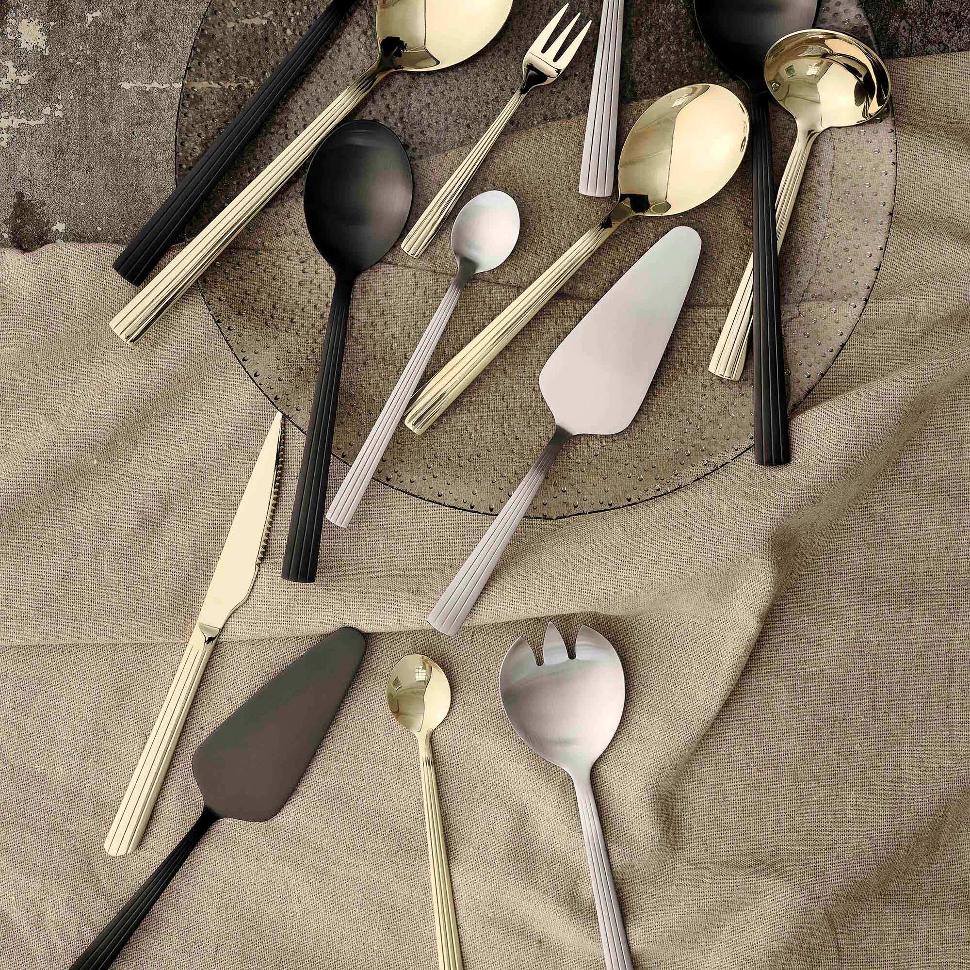 RAW café latte spoon 4 pcs. | Matte Steel