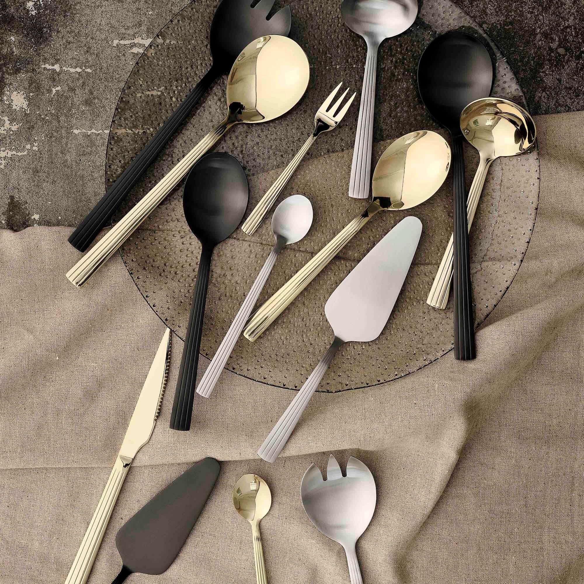 RAW 5 piece serving set | Matte Steel