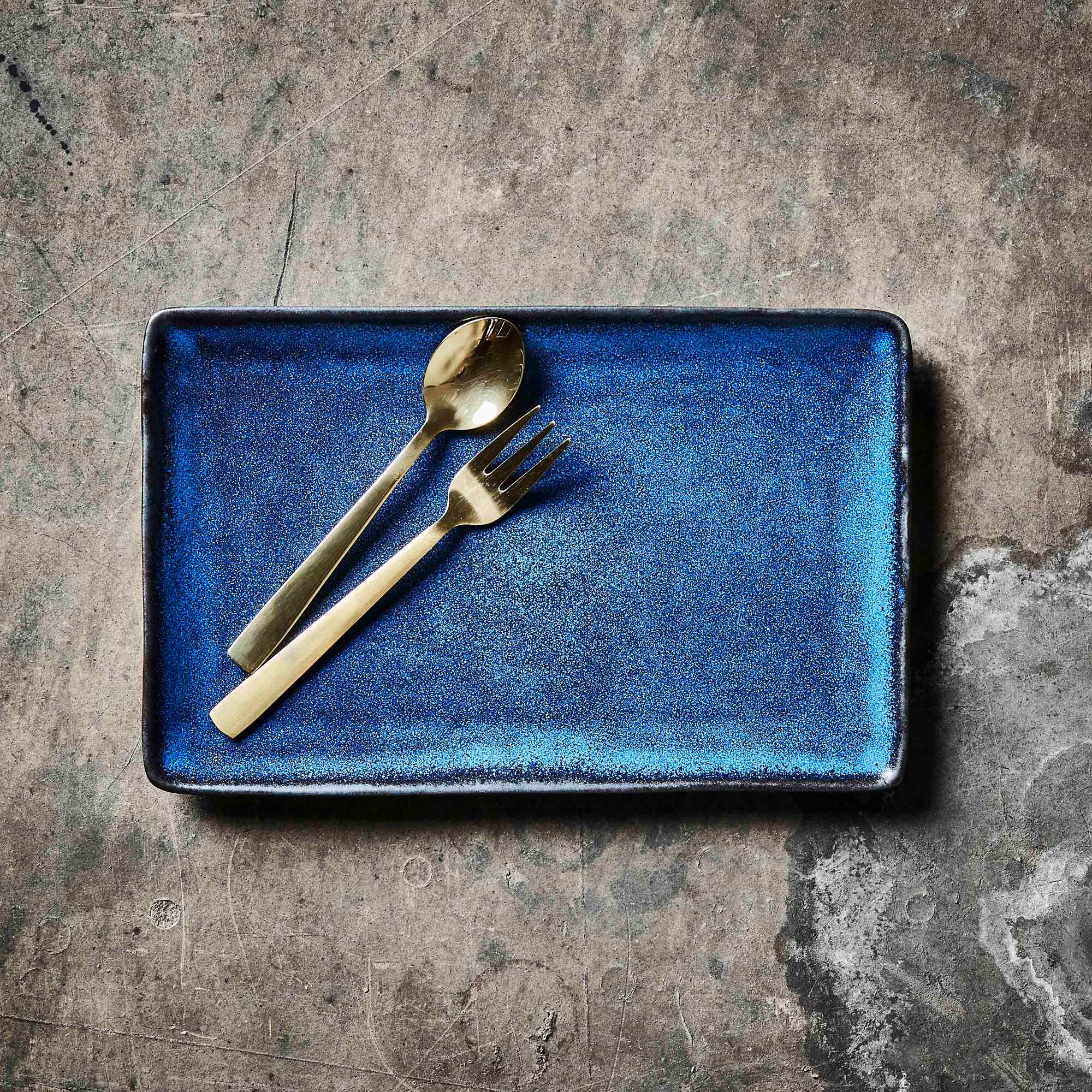 RAW rectangular lunch plate | Midnight Blue