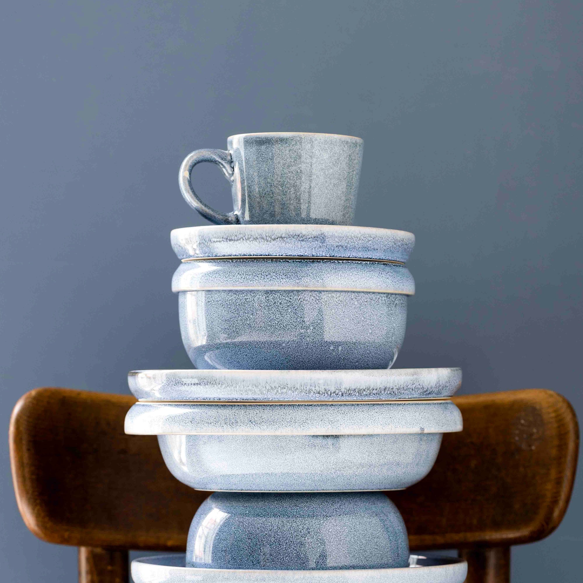 SØHOLM Sonja Blue cup with saucer | Blue