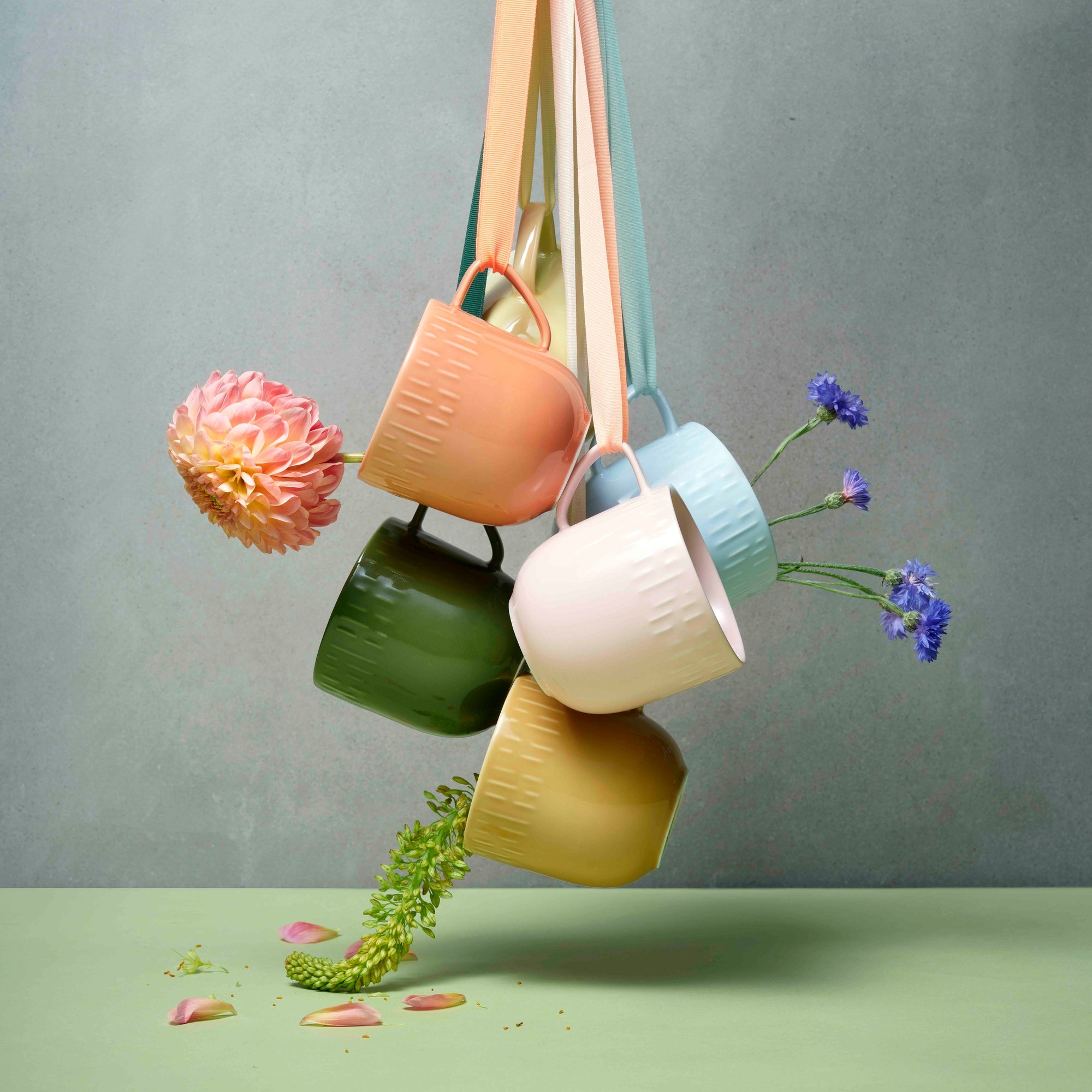Confetti mug with handle | Olive