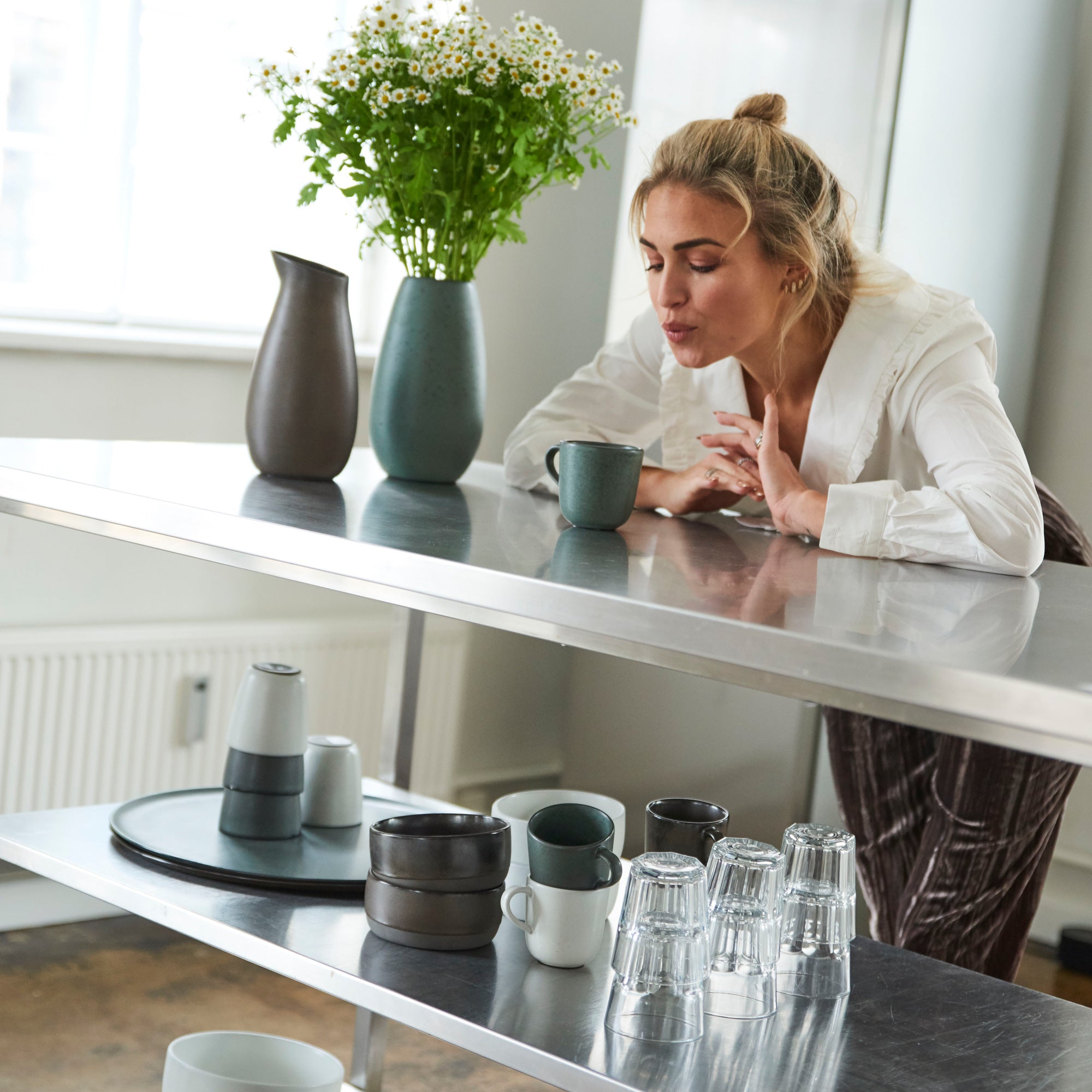 RAW vase 23.5 cm | Northern Green