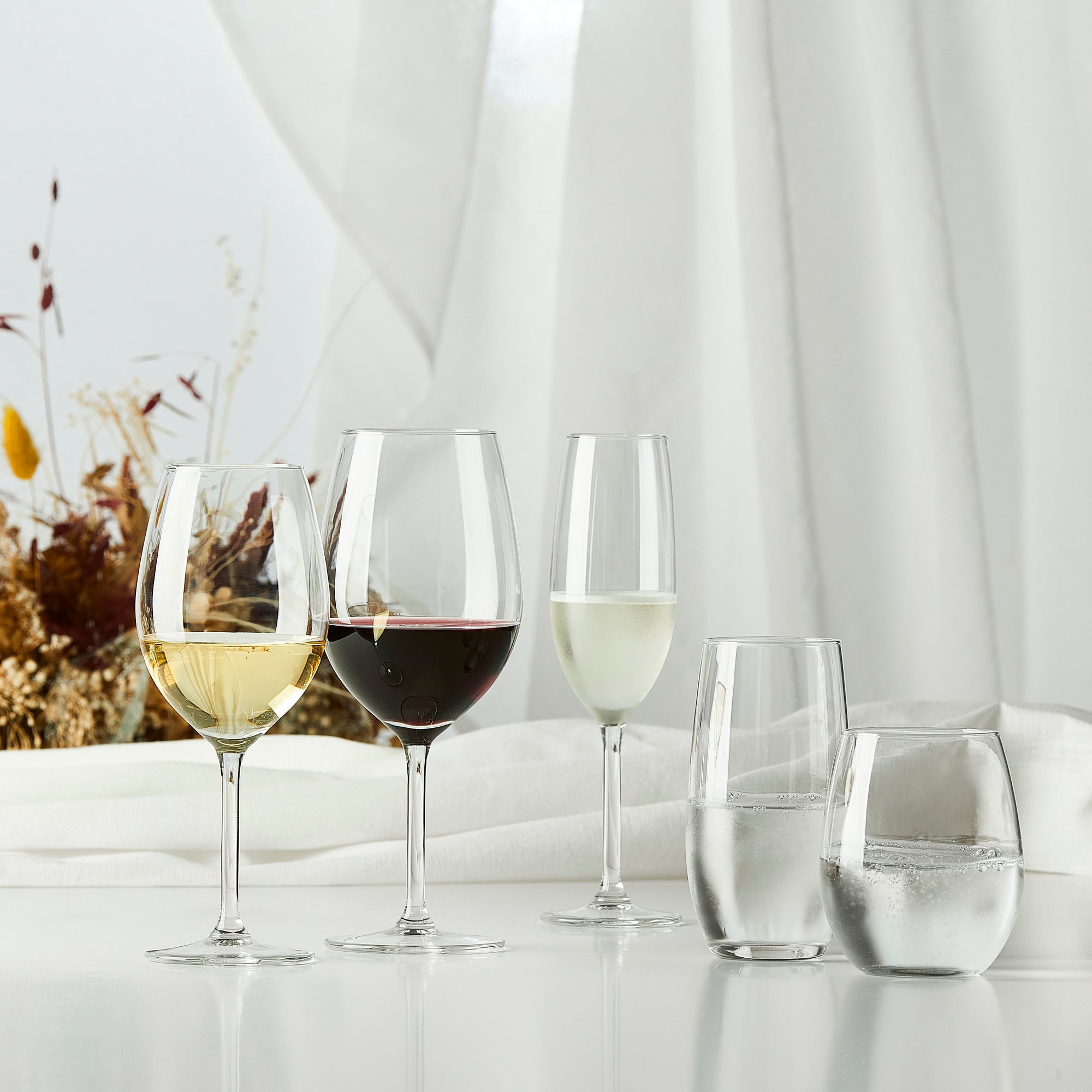 Gourmet red wine glasses | Clear