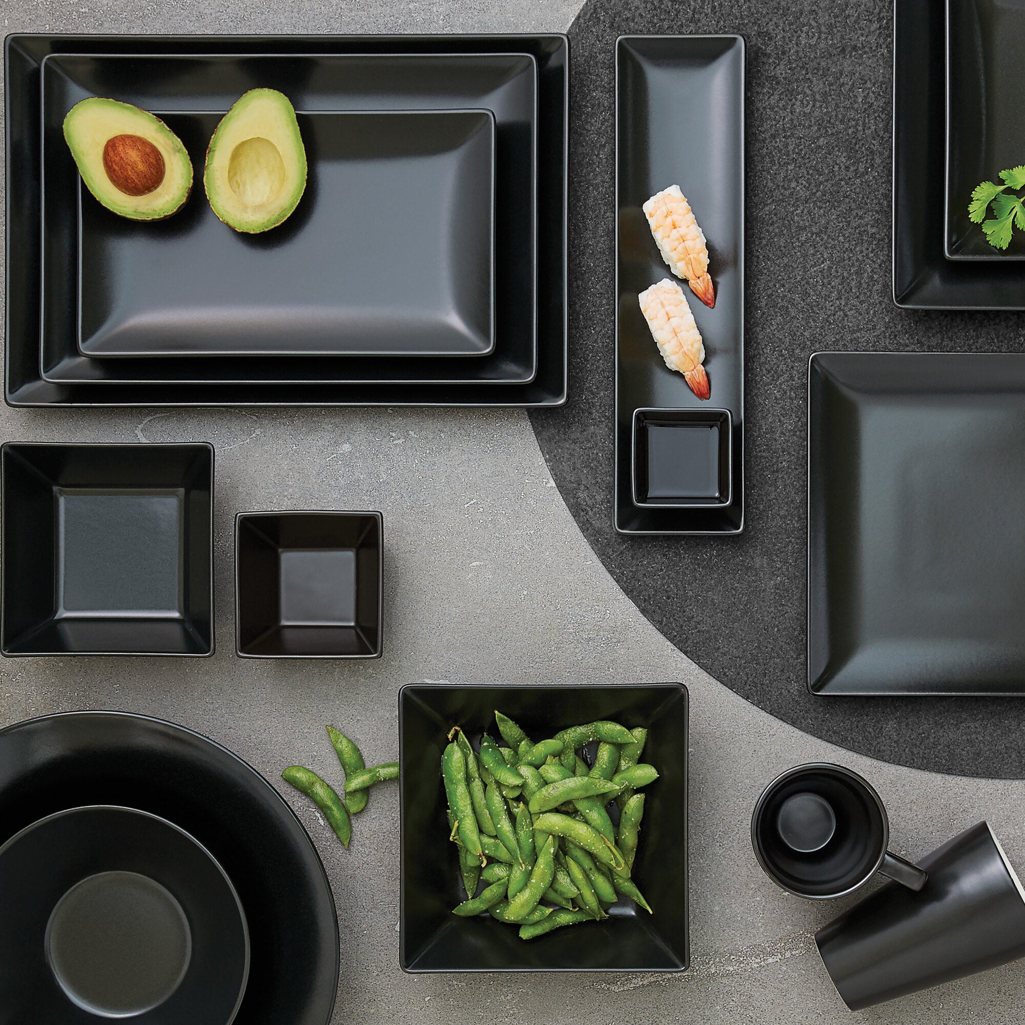 Quadro rectangular plate 25 cm | Black