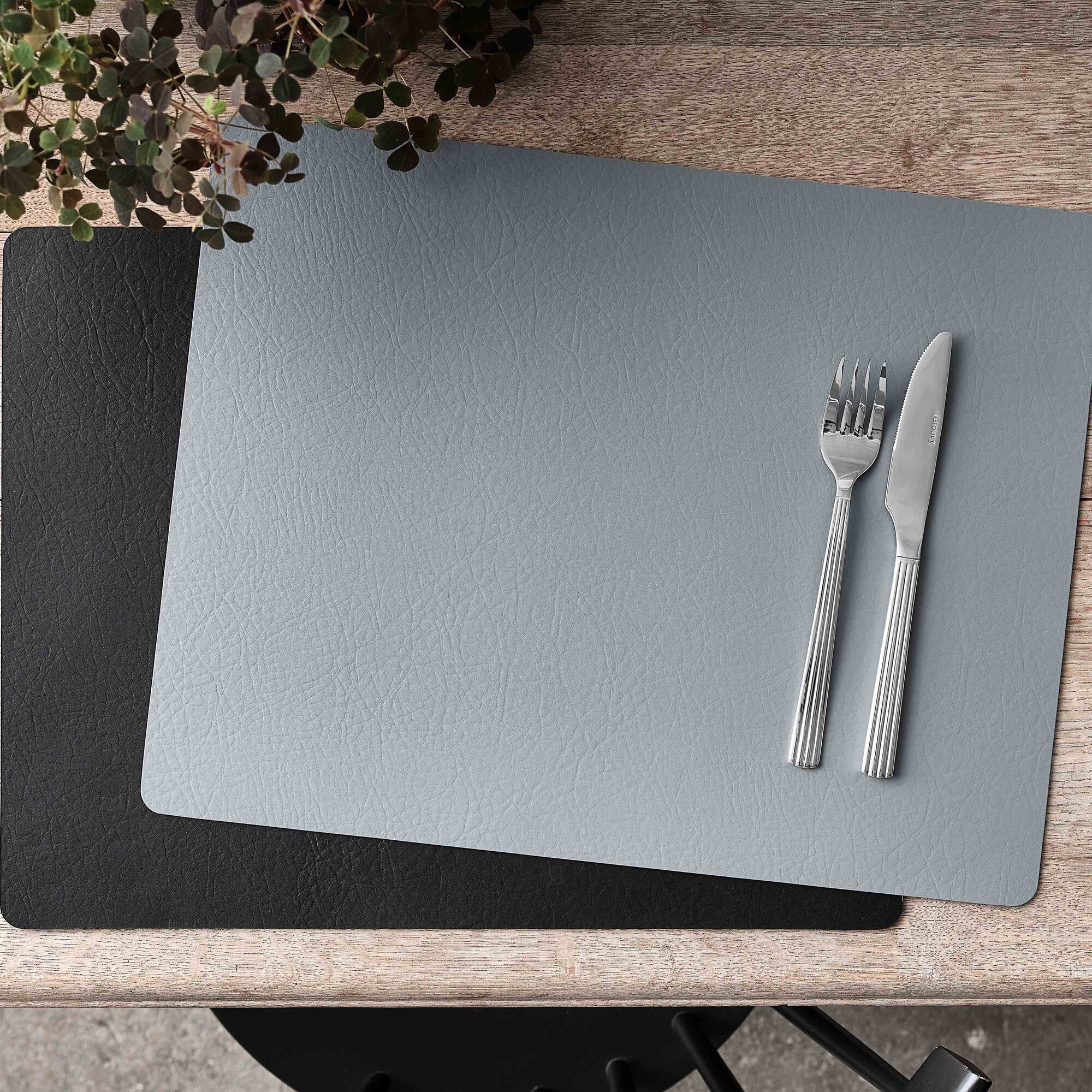 Quadro reversible placemat square | Black/Grey