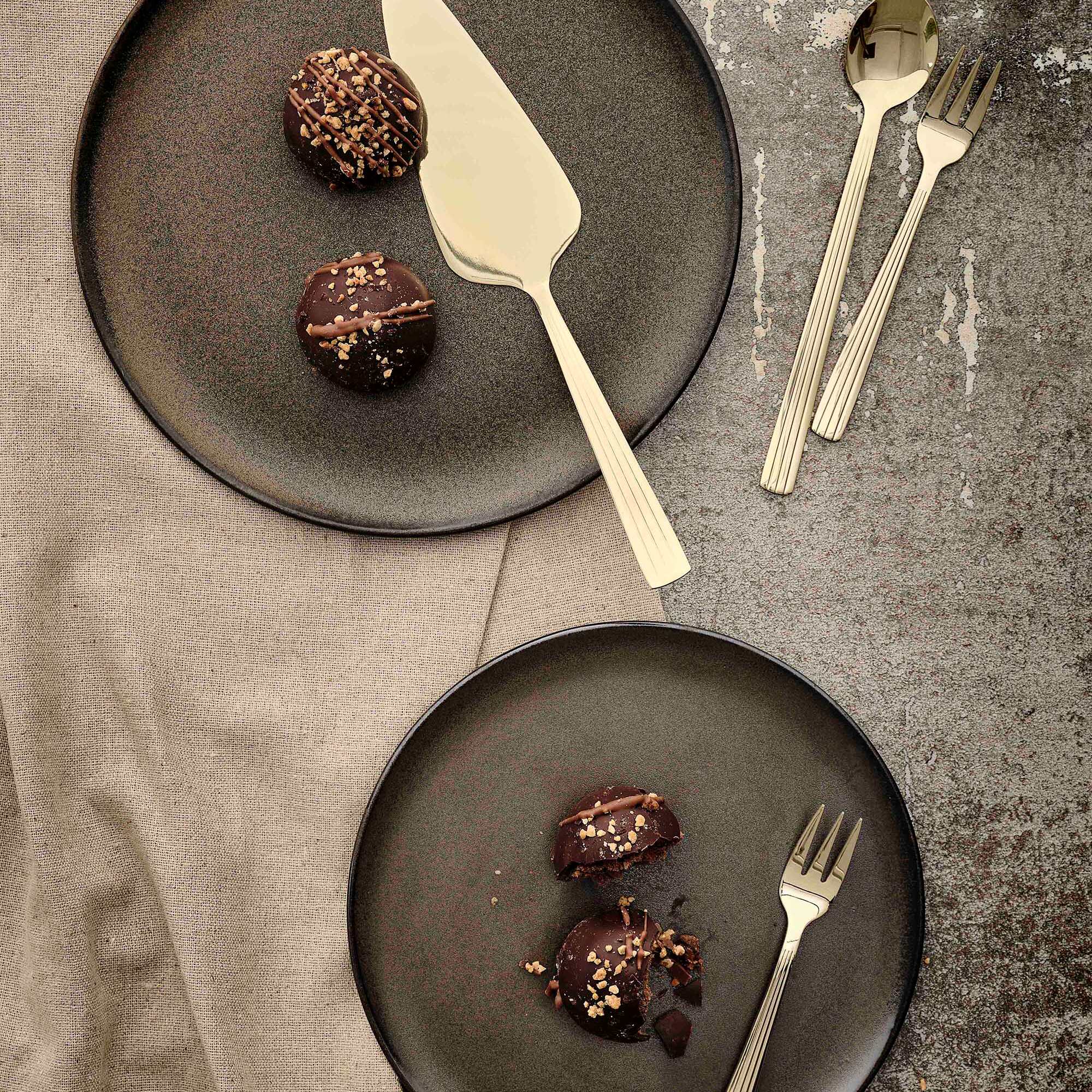 RAW lunch plate | Metallic Brown