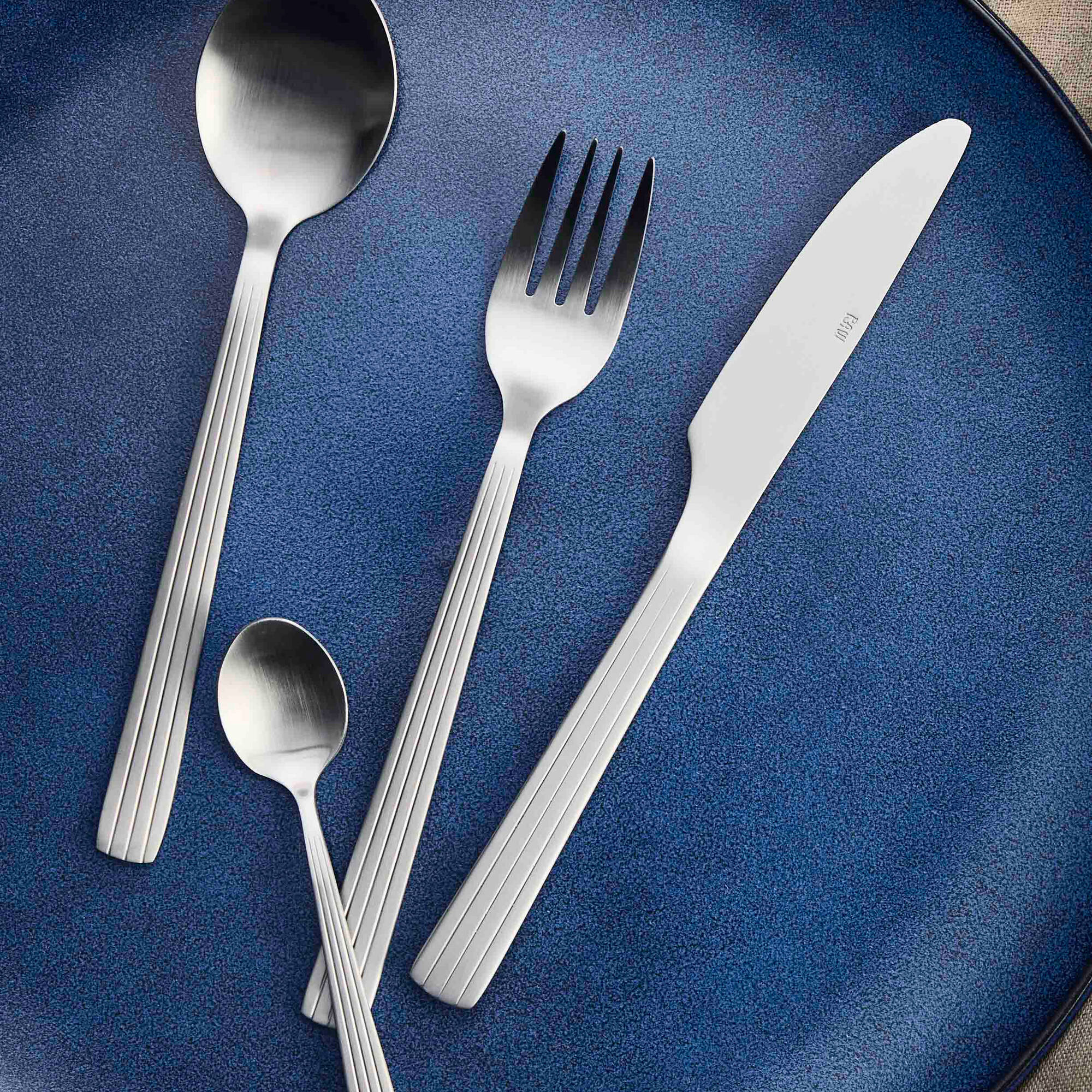 RAW cutlery set 48 pieces | Matte Steel