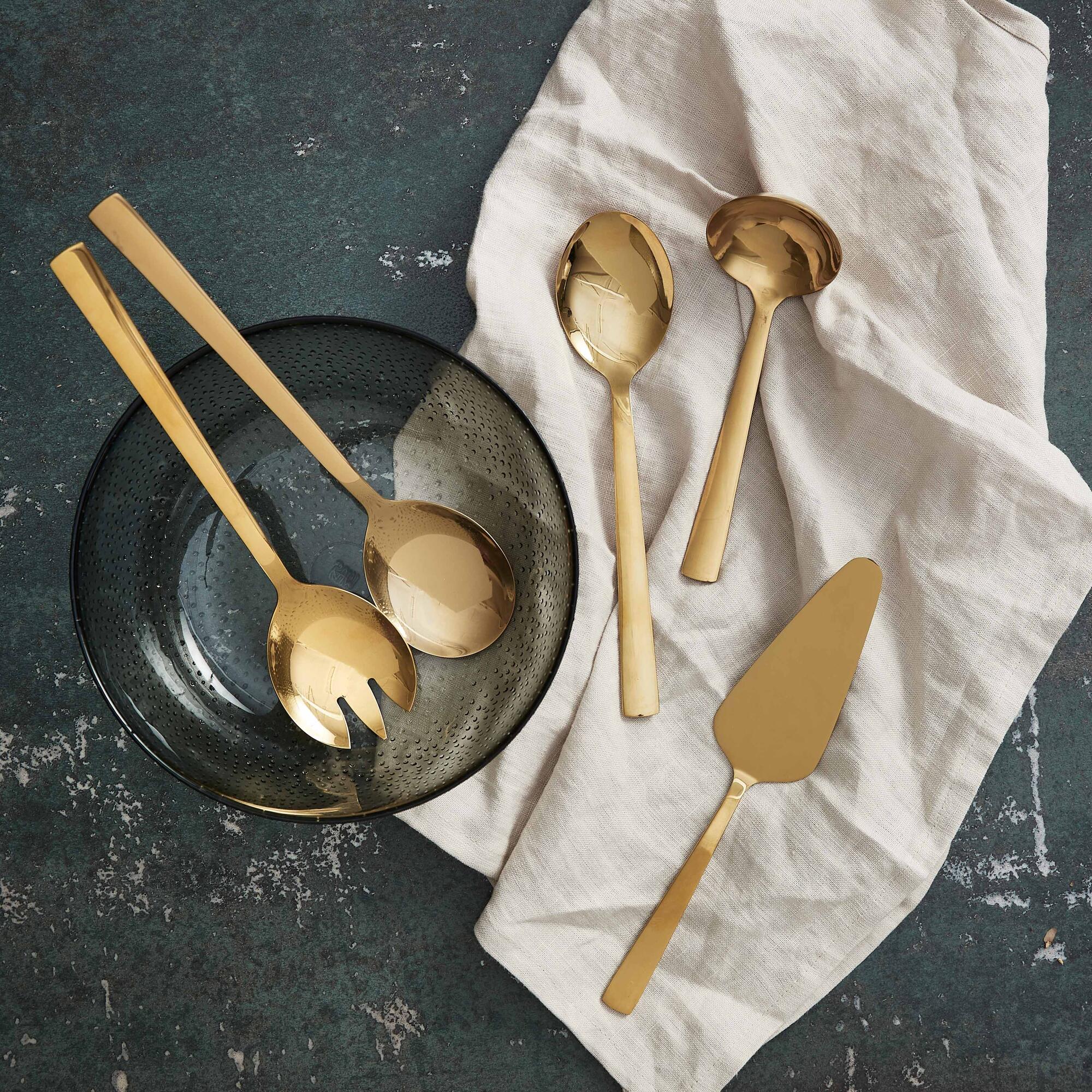 RAW 5 piece serving set | Gold