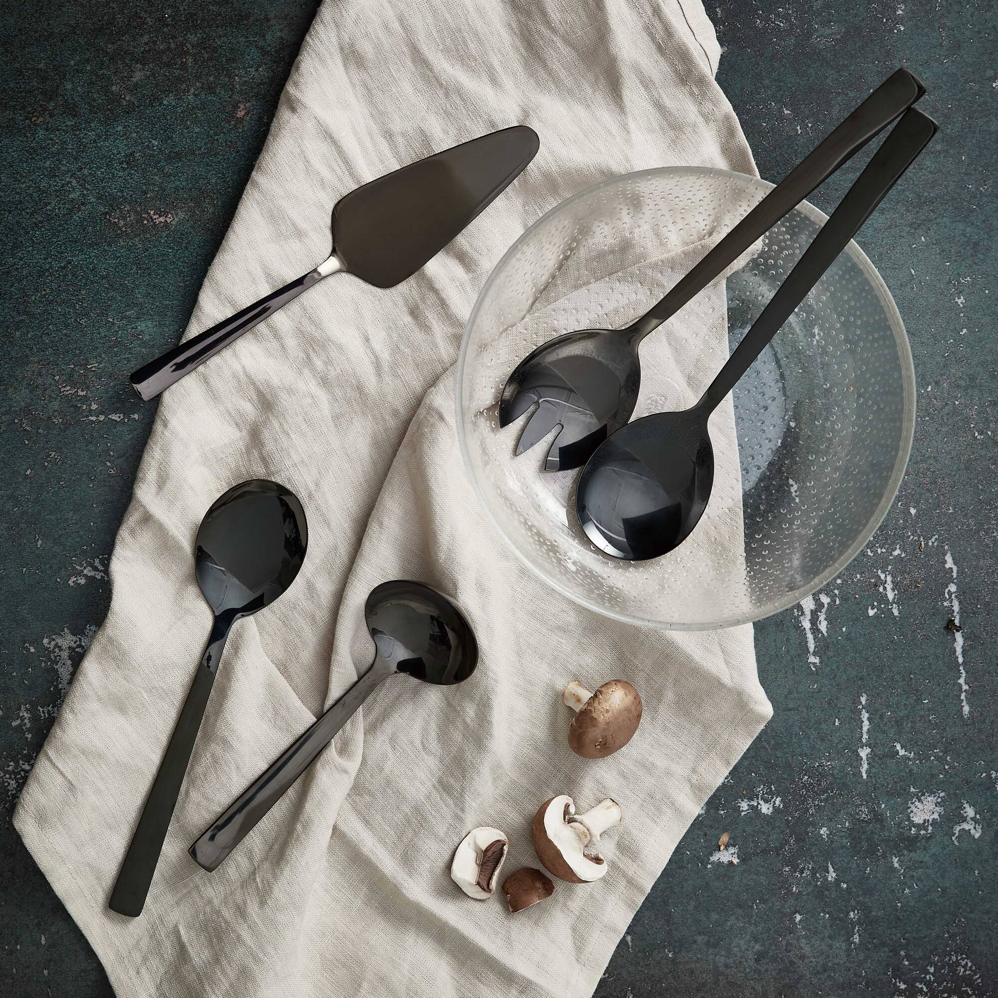 RAW sauce and potato spoon 2 parts | Shiny Black