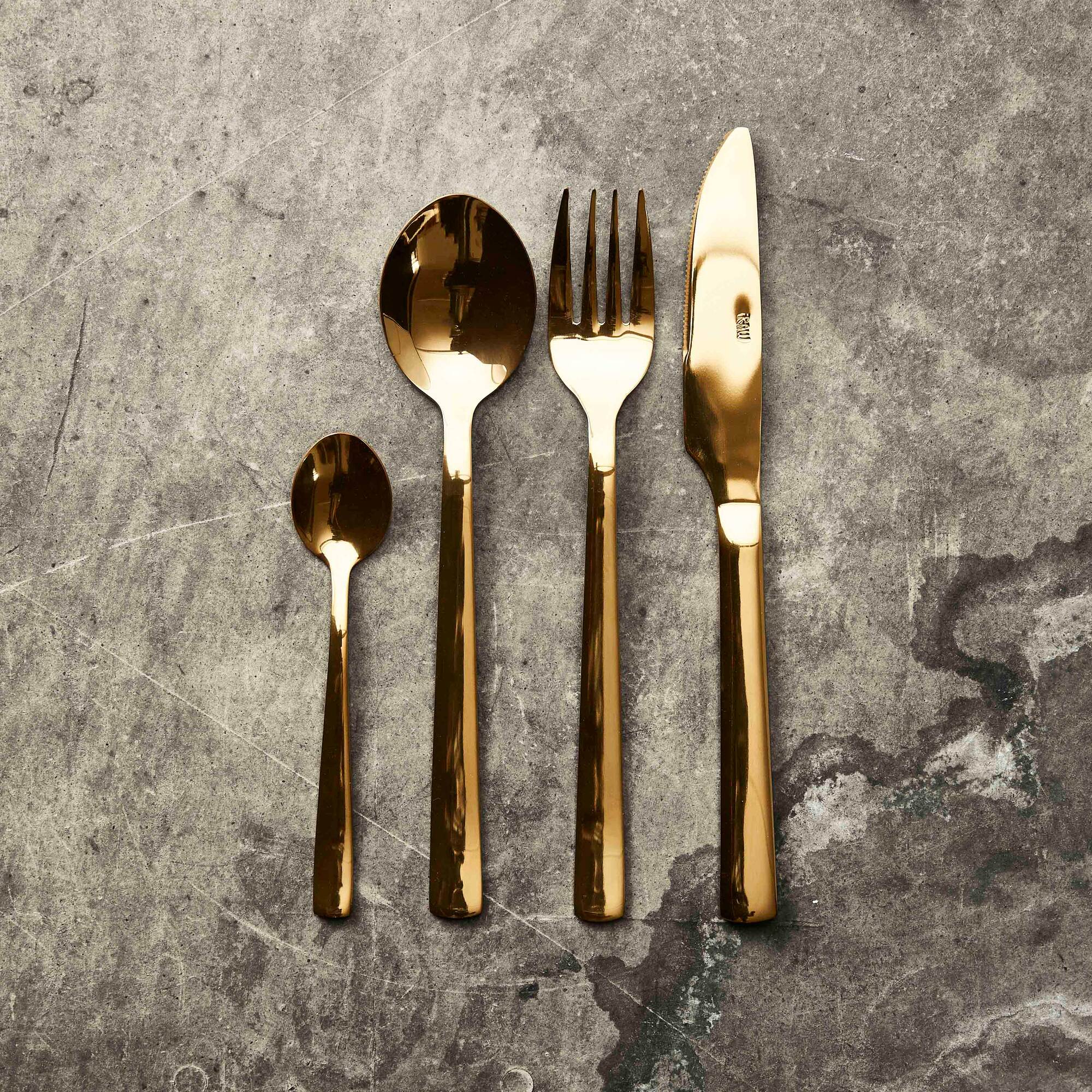 RAW cutlery set 48 pieces | Gold