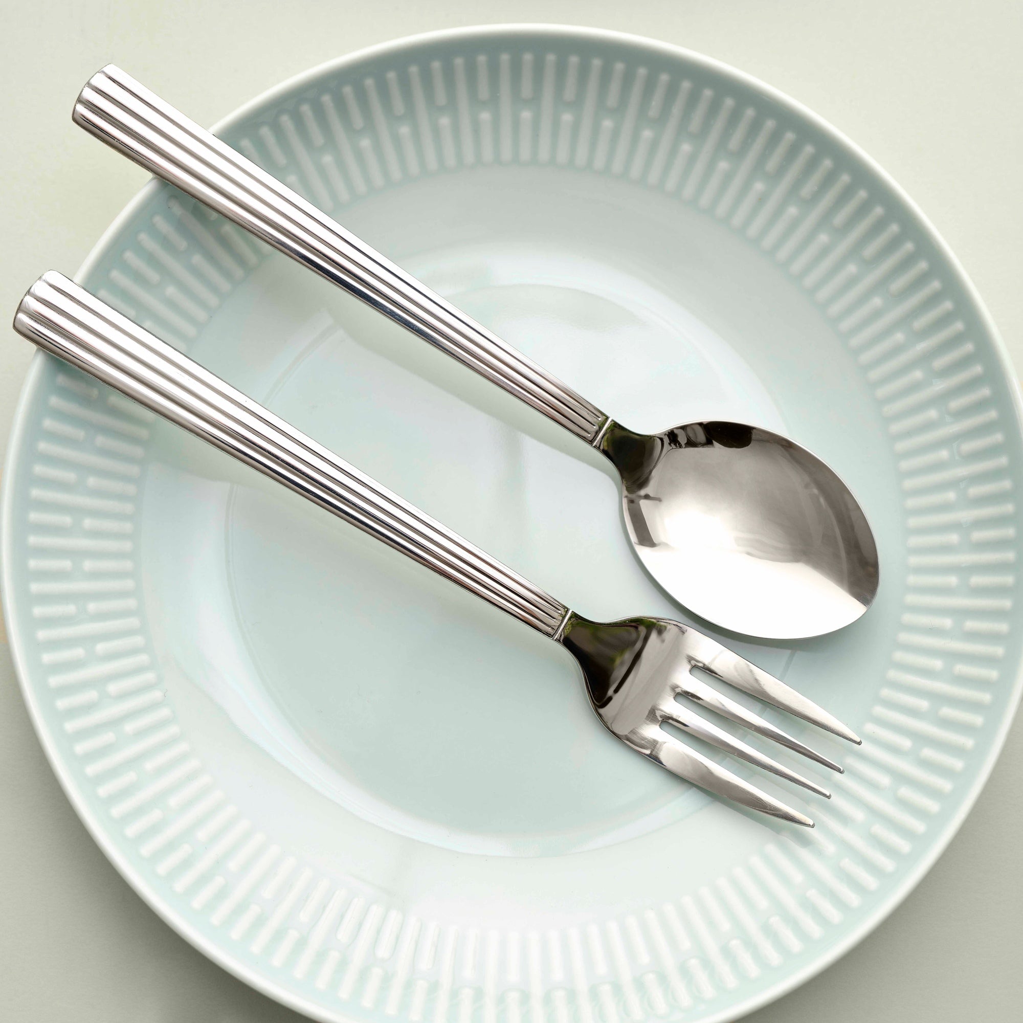 Relief soup plate | Dusty Green