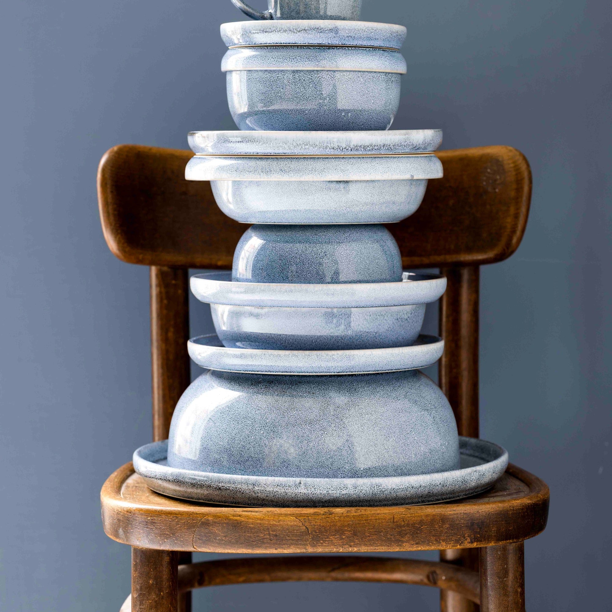 SØHOLM Sonja Blue round dish | Blue