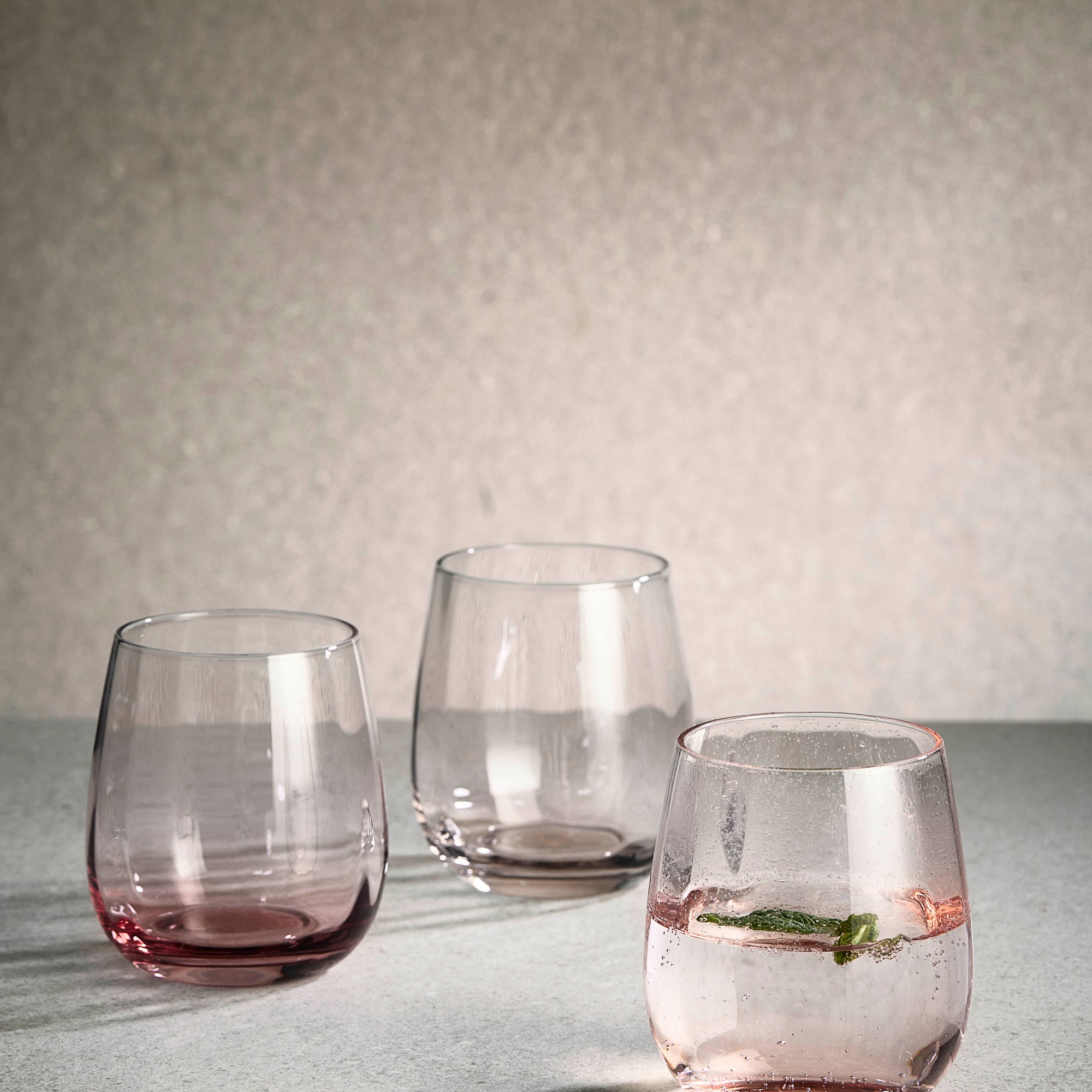 SØHOLM Sonja water glass 2 pcs. | Peach